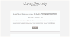 Desktop Screenshot of keepingscoreapp.com