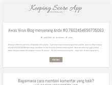 Tablet Screenshot of keepingscoreapp.com